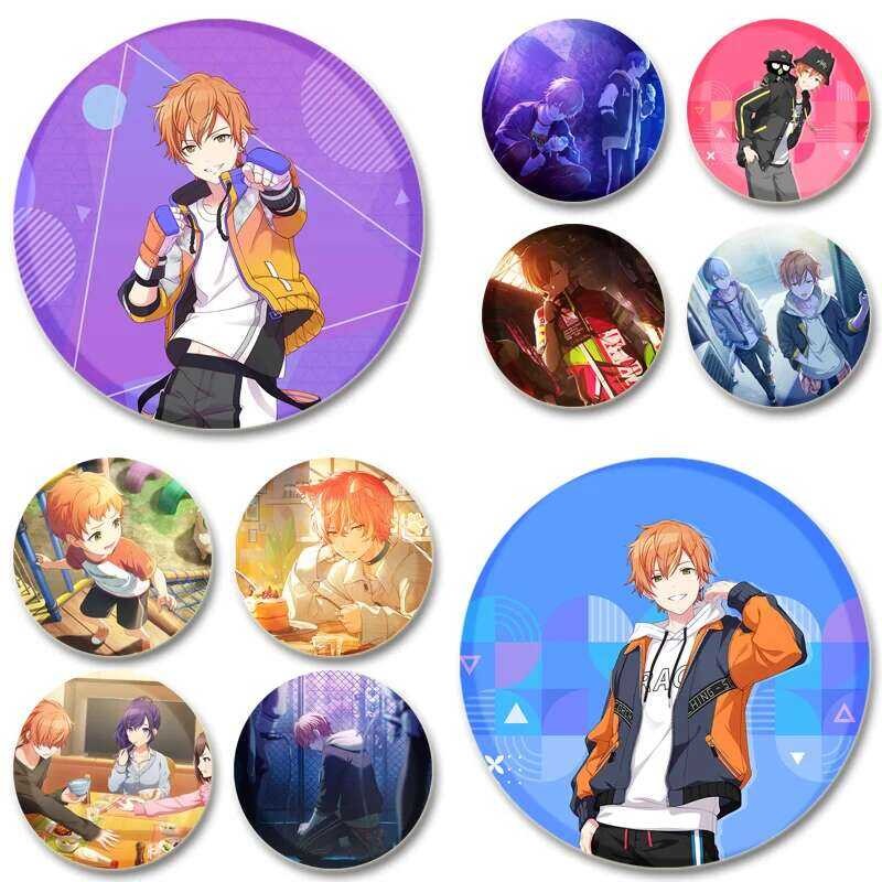 32/44mm Shinonome Akito Badge Cartoon Creative Brooches Handmade ...