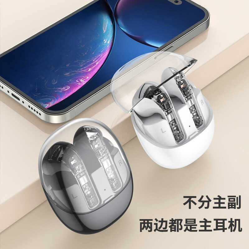 New R20 Wireless Bluetooth TWS Colorful Translucent Long Range High ...