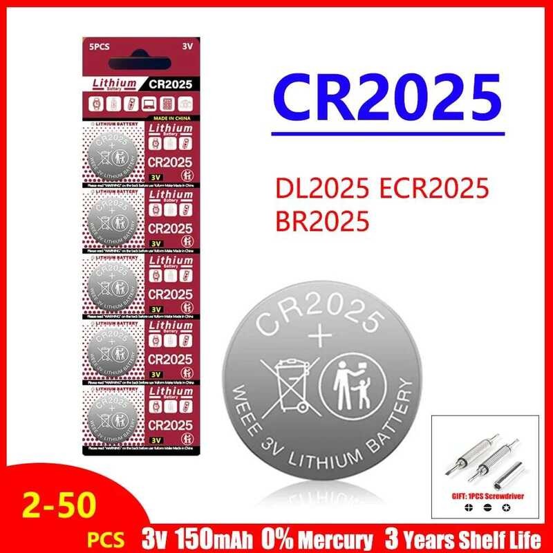 Xj 3V Lithium Battery Cr2025 Dl2025 Br2025 Kcr2025 CR 2025 Button Coin ...