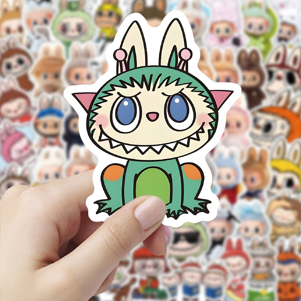 105Pcs Labubu Stickers - Cute Cartoon Decals for DIY Crafts, Waterproof ...