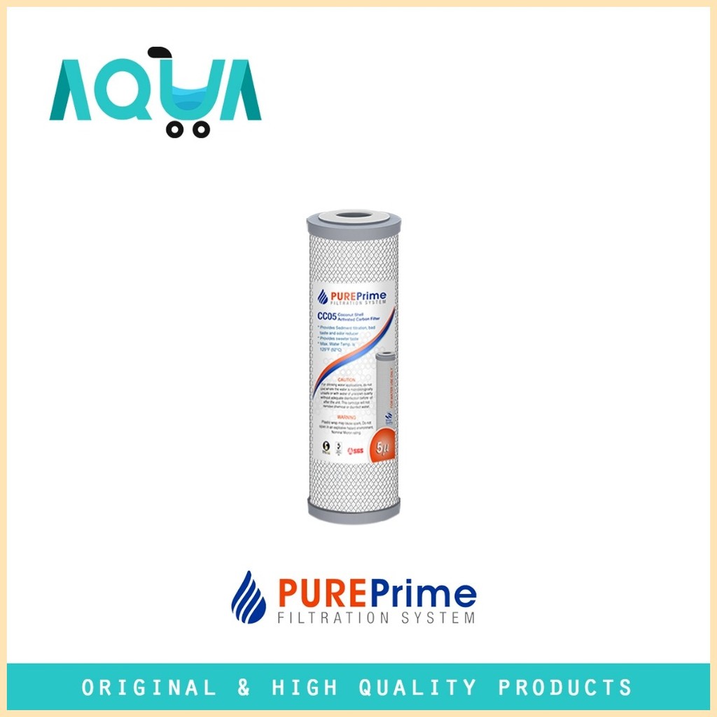 Pure Prime Carbon Block Filter Coconut Shell 10SL 5micron | Shopee ...