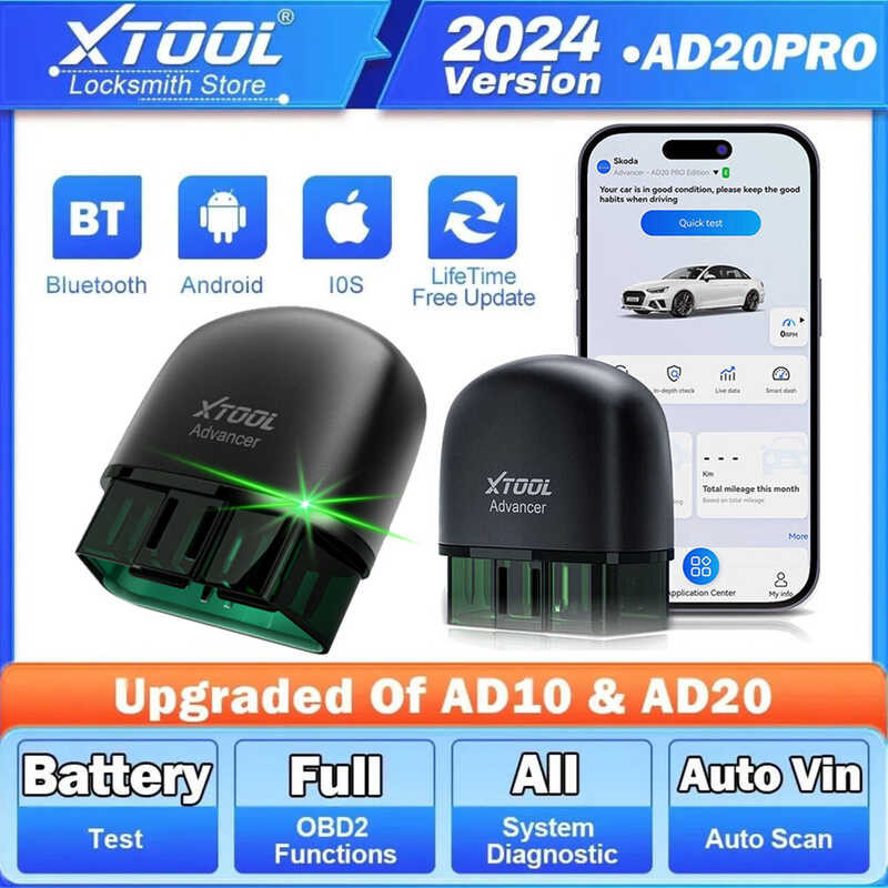 Advancer XTOOL Ad20pro All System Diagnostic Tools Car Code Reader ...
