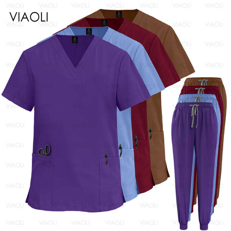 Phary New Working Clothes Doctor Nurse Dentist Women Men Jogging Set ...