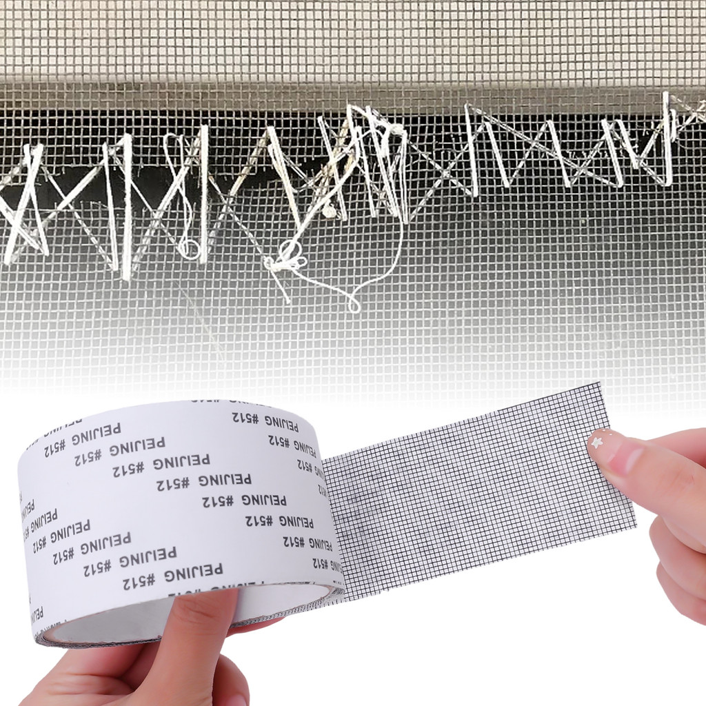 Strong Self-adhesive Black Mosquito Net Patch - Anti Pest Screen Window ...