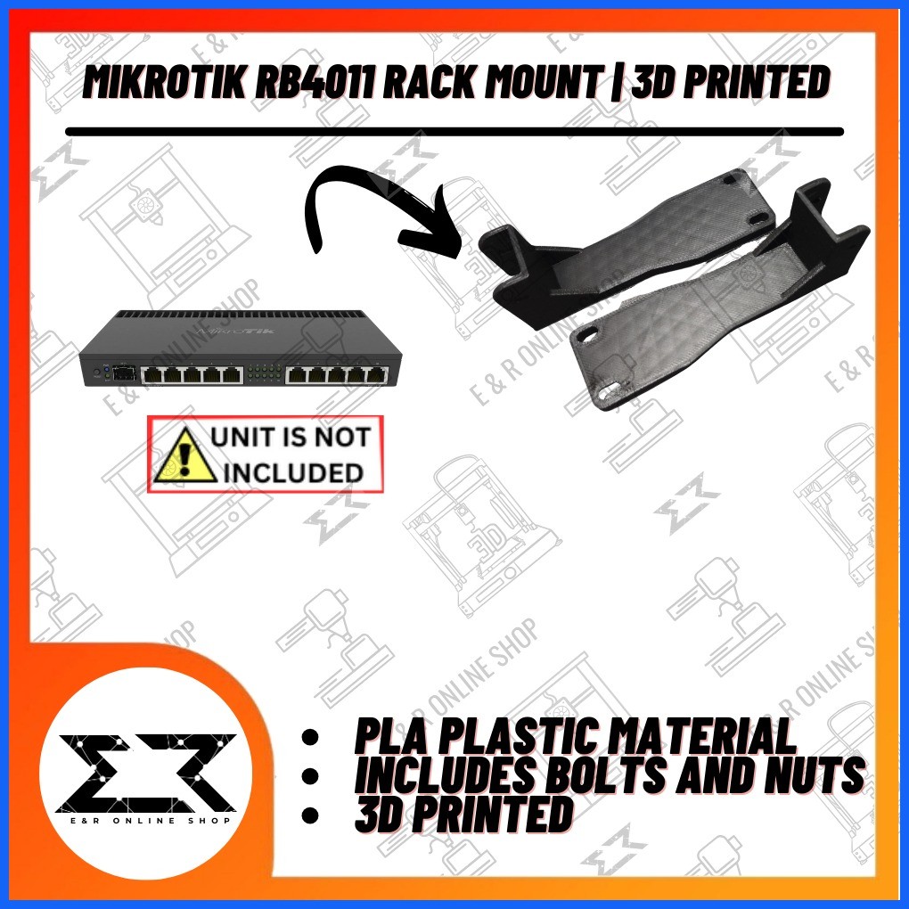 ♀ Mikrotik RB4011 Rack Mount Ears 3D Printed | Shopee Philippines