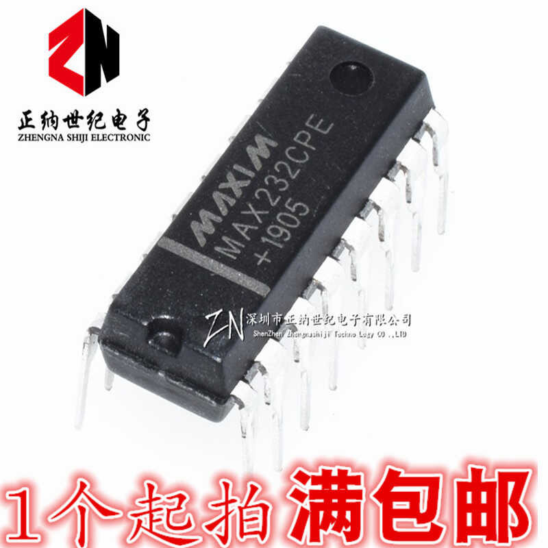 New MAX232, MAX232CPE, MAX232EPE with DIP-16 RS-232 interface chip ...