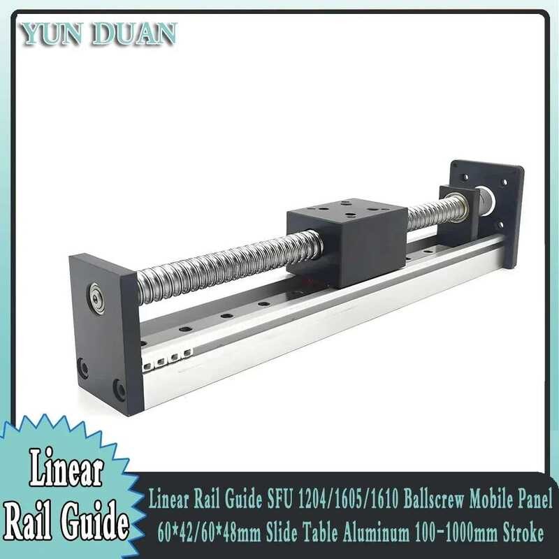 W Linear Guide Rail Sliding Table Module 100- 1000Mm Stroke screw Slide ...
