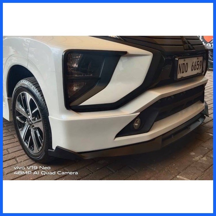 Mitsubishi Xpander Carbon Design Front Bumper Chin Double Blade ...