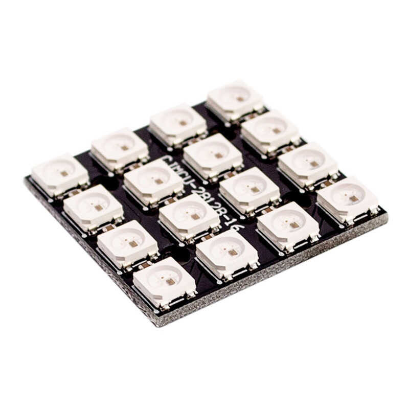 Color WS2812B-4 * 4-digit RGB full-color LED driver module 16 bit color ...