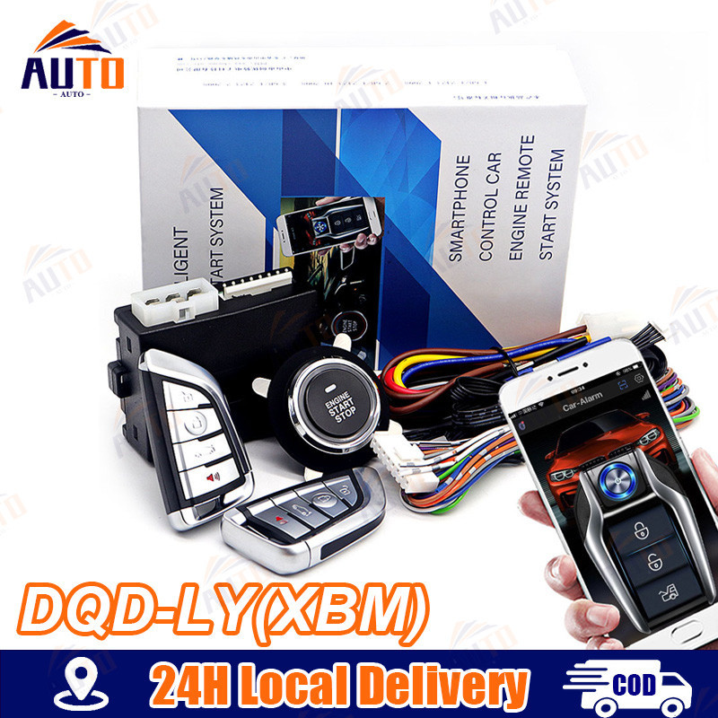 Remote starter car alarm with autostart smart system anti-theft ...