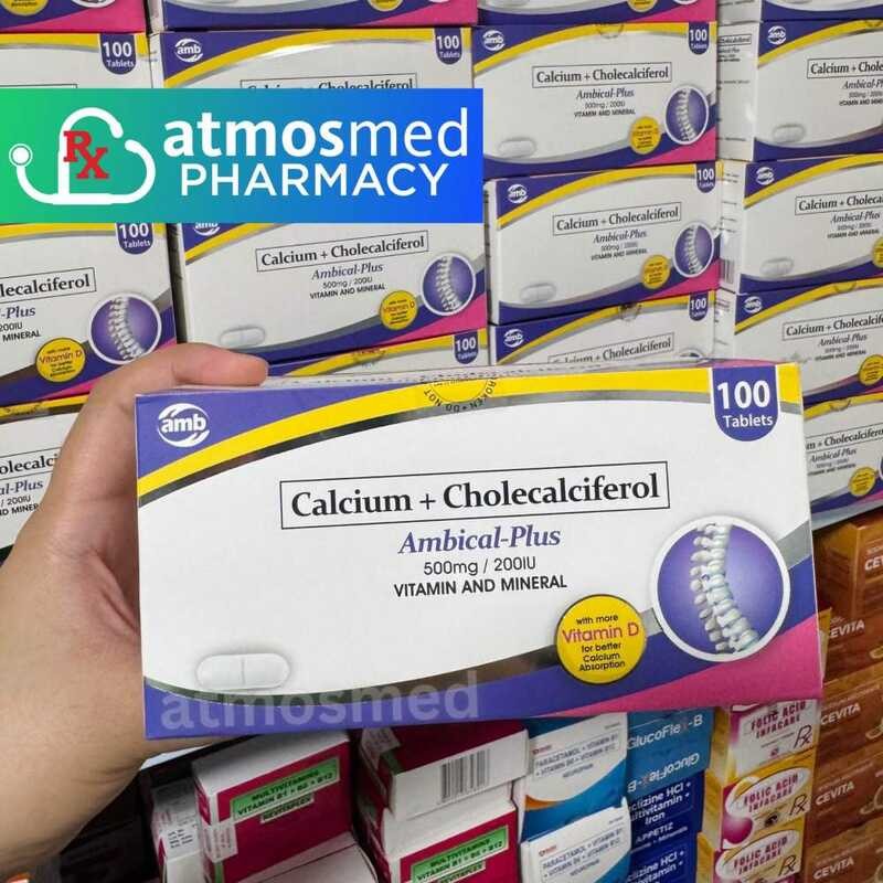 LY AMBICAL PLUS Calcium + Cholecalciferol Vit D3 100 Tablets | Shopee ...