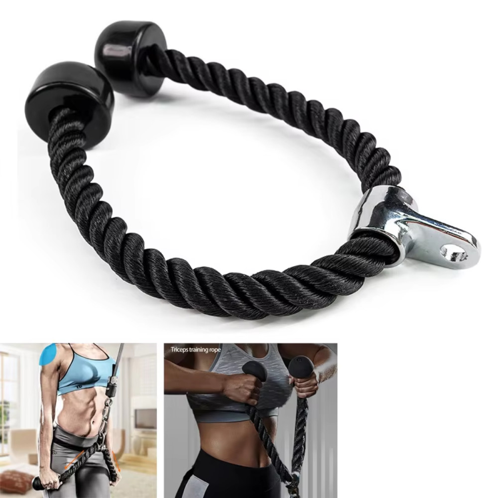 Tricep Rope Pull Down Cord For Bodybuilding Exercise Gym Workout for ...