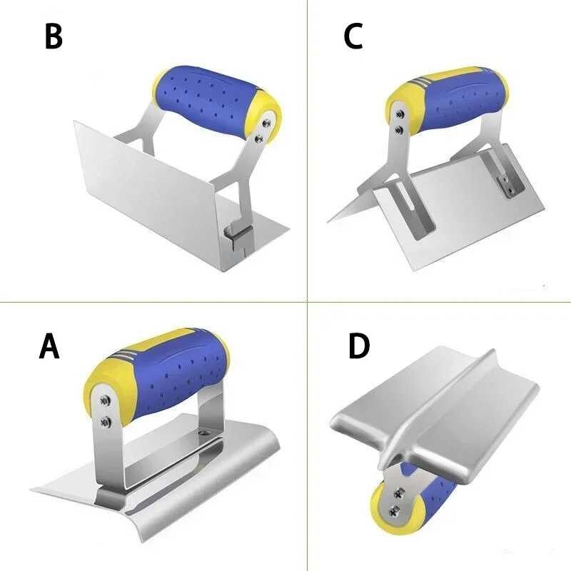 Hand Concrete Steel Edger Tig Tool Plaster Stucco Groover Tools Set ...