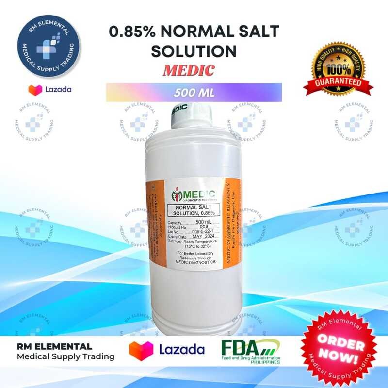 LY Normal Na Salt Solution 0.85% 500Ml, MEDIC | Shopee Philippines