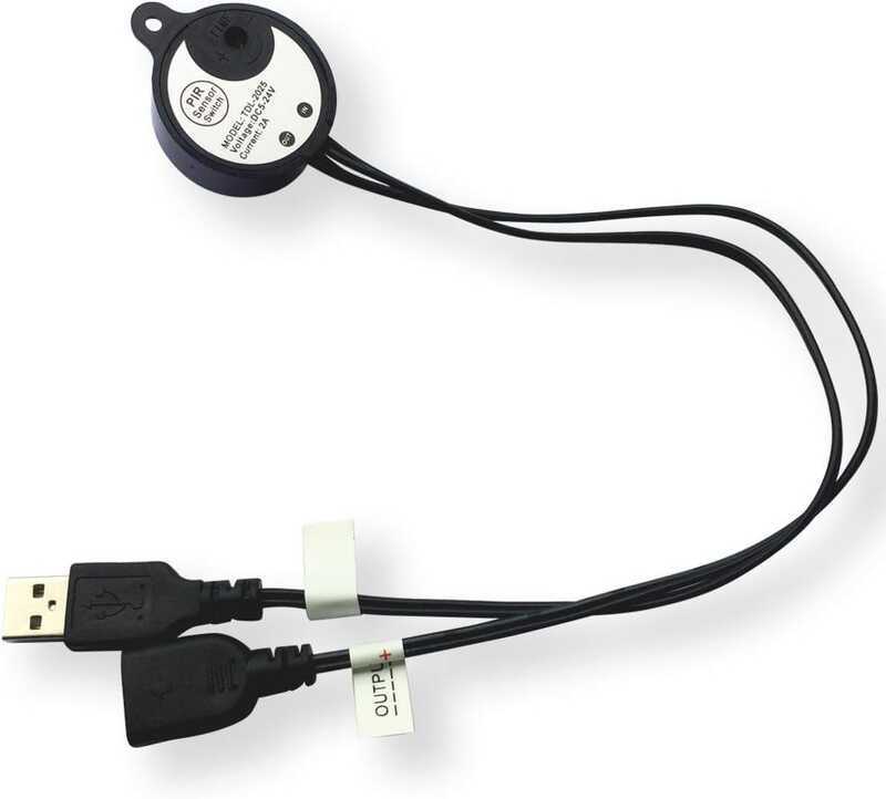 DC12-24V 5V 2A Motion Activated Mini Body PIR Sensor Switch gamit USB ...