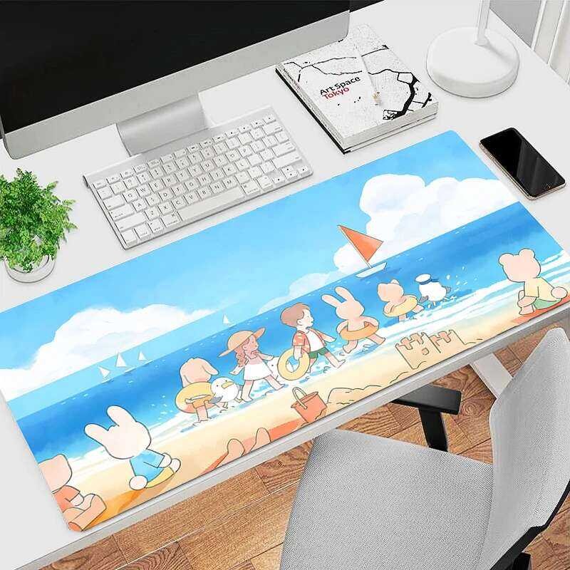 Beach Sky Sea Gaming Mousepad XXL Computer Laptop Gamer Extend Mouse ...
