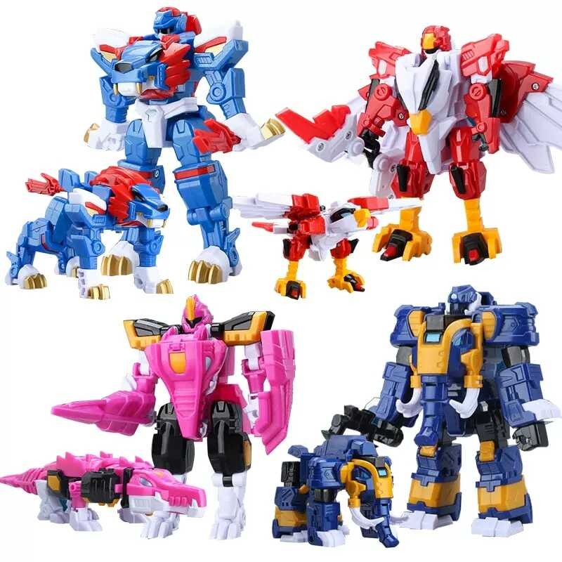 Mini Force 2 Super Dino Beastly Power Transformation Robot VOLT LUSI ...