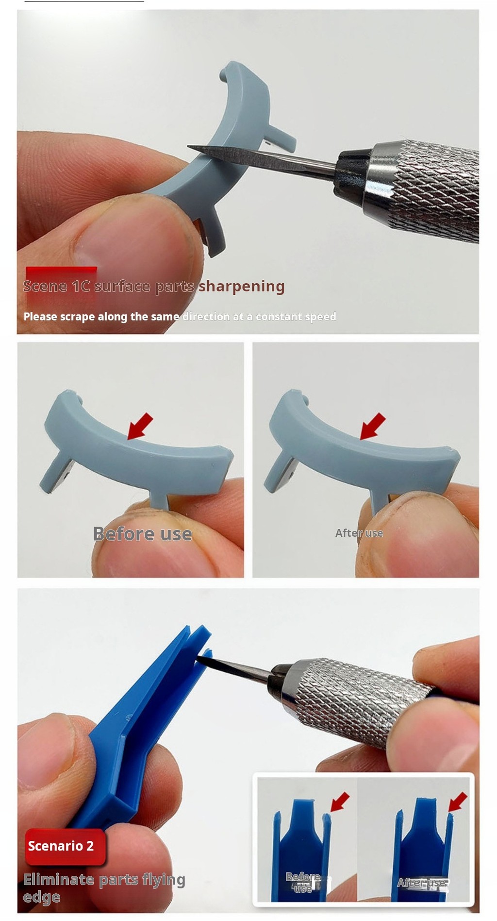 Tungsten Steel Scriber Parting Line C-Plane MS073 Engraving for Gundam ...