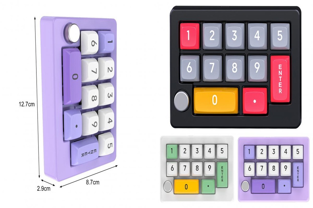 {Deryu} Number Keyboard Office Keyboard Mini Gaming Keyboard with 13 ...