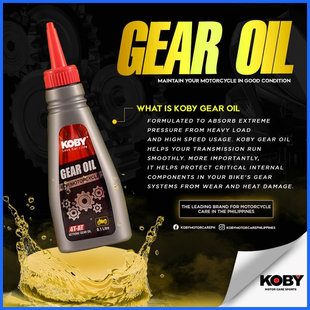 Motorcycle Parts KOBY Original Gear Oil 100ML Transmission for Mio ...