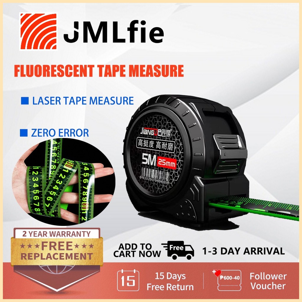 JMLfie 10M Steel Measuring Tape Levels Fluorescerous steel tape ...