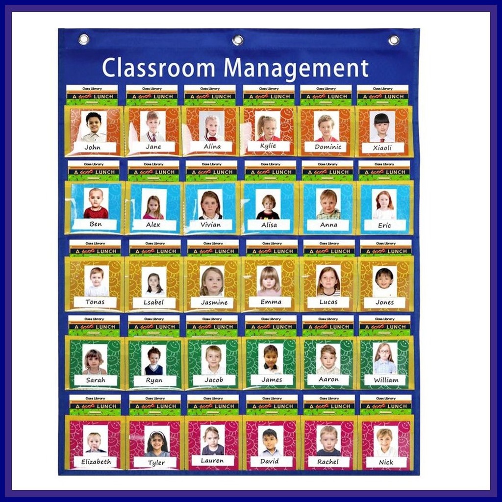 Classroom Pocket Charts Wall File Organizer for Classroom School ...