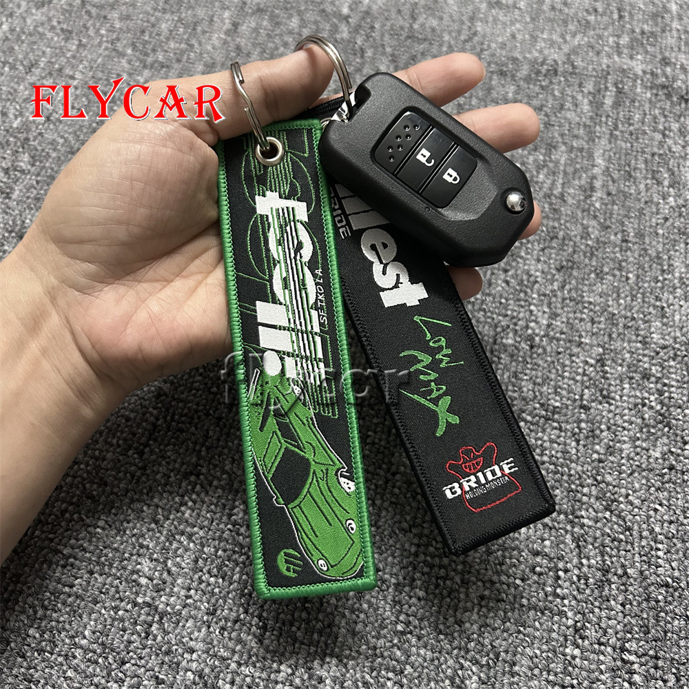 Mugen Racing Key Ring Embroidery Keychain Luggage Tag for Honda ...