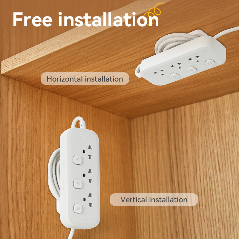 Deli Tools Socket Holder Cable Organizer Self Adhesive Wall Mounted ...