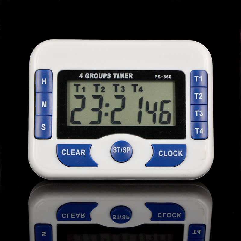 Digital Magnetic Clock Kit 4 Groups Channel Alarm Timer Digitale Count ...