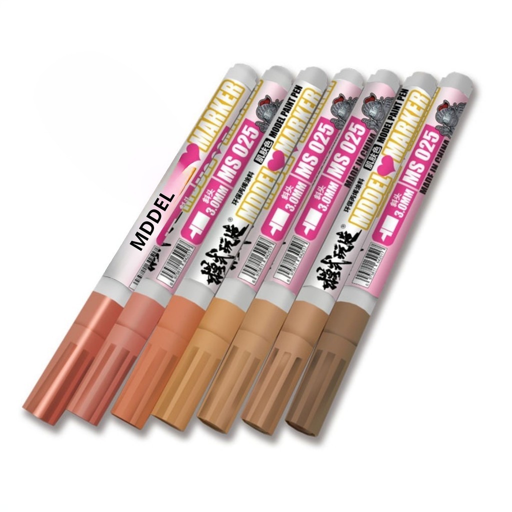 MSWZ MS025 S001-S007 Model Marker Pen Skin Color 7 Colors of Skin for ...