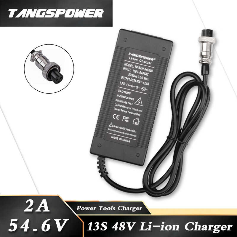 54.6V 2A Lithium Battery Charger For 13Series 48V 2A Charger Kugoo M4 ...