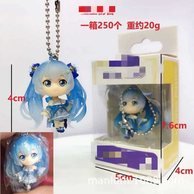 4 TYPES Kawaii Hatsune Miku Kagamine Rin Len Figures PVC Snow Hatsune Q ...