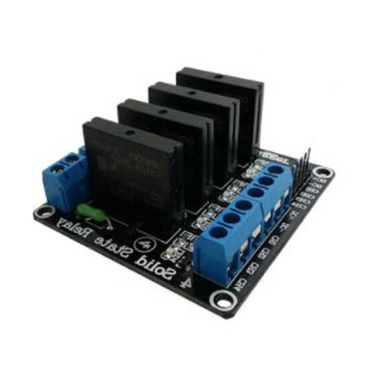 5V high-level DC control 2A solid-state relay module with fuse 240V 4 ...