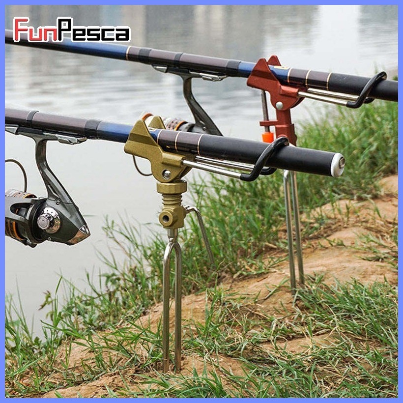 FunPesca Adjustable Fishing Rod Stand Support Aluminium Alloy Bracket ...