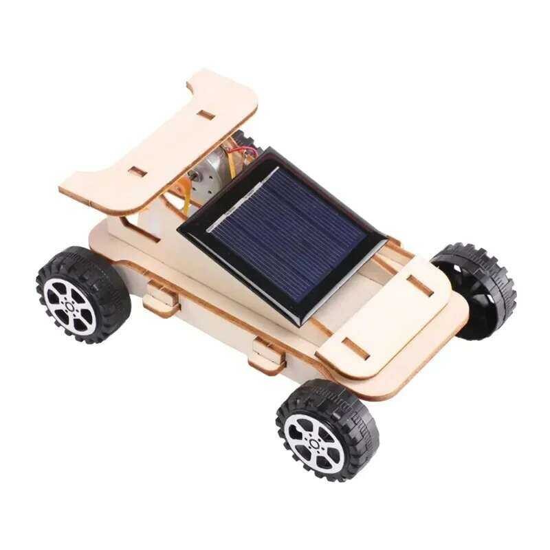 06 DIY 3 Wooden Solar Car Science Experiment Building Projects Kit ...