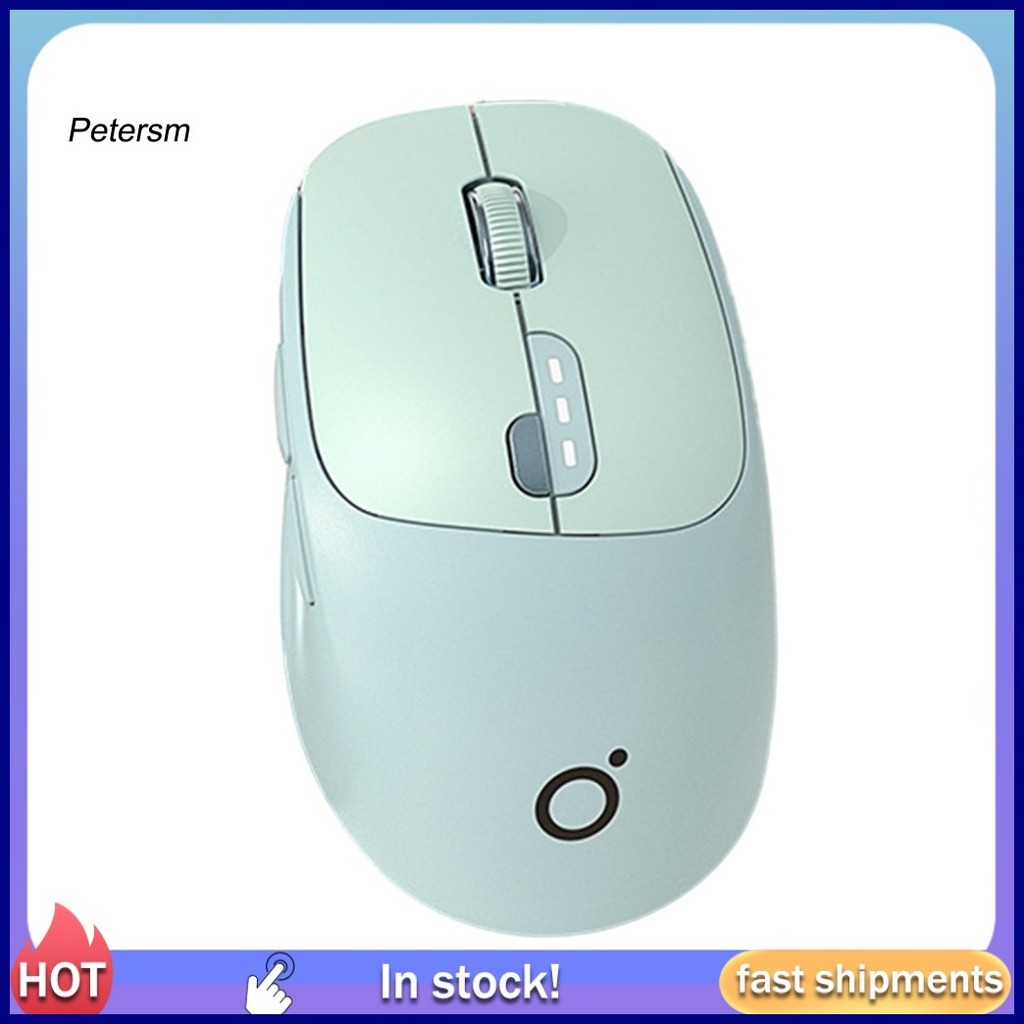 PP Wireless Mouse Dual Modes DPI Adjustable Mute Button Rechargeable ...