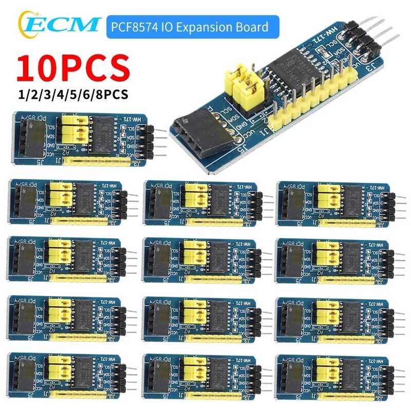 8er-Pack PCF8574 I/O-Erweiterungsplatine – I2C-Bus Modul Für Arduino, AVR & ARM, Erweitert Auf 64 I/Os