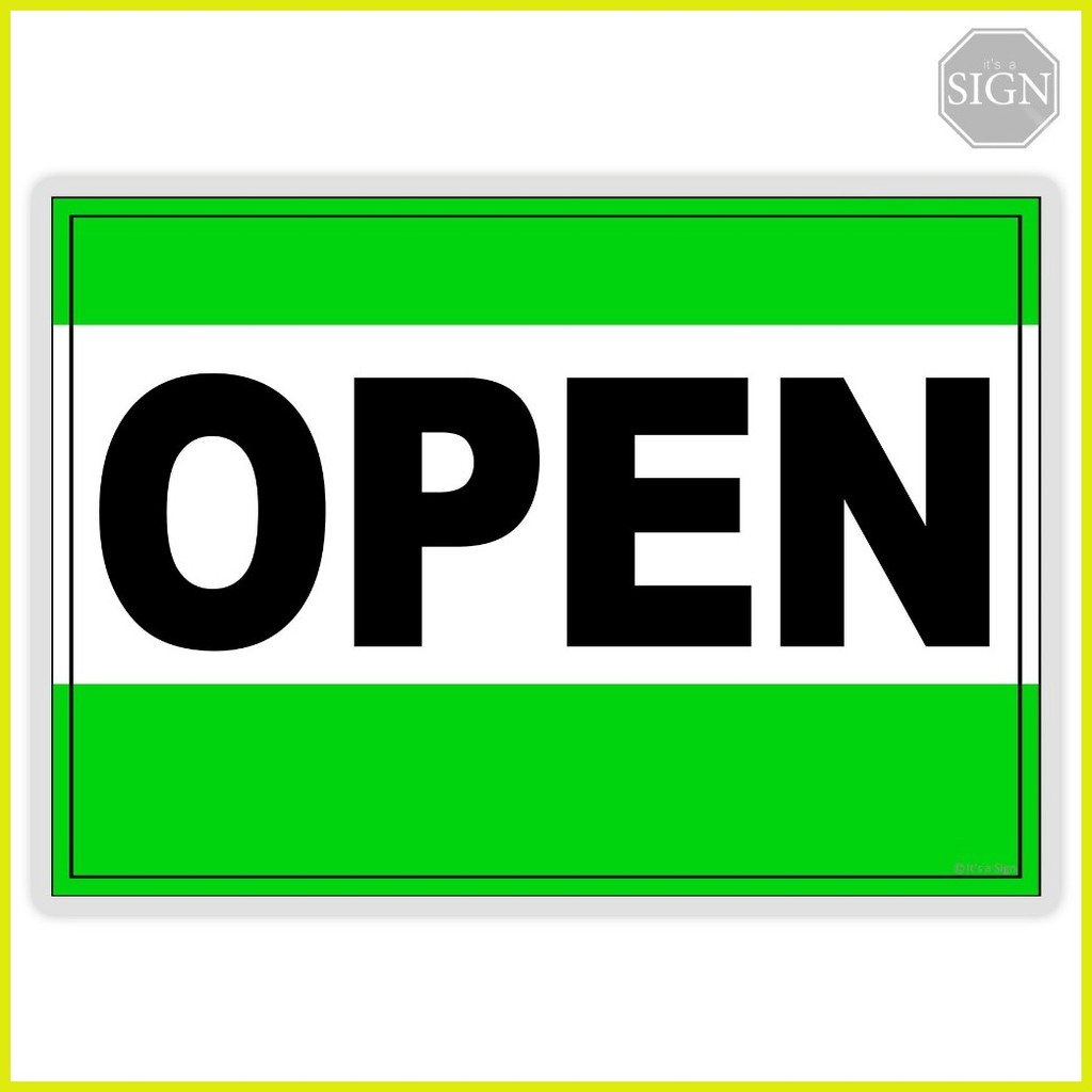๑ Open Close Sign - Laminated Signage Labels - A4 Size | Shopee Philippines