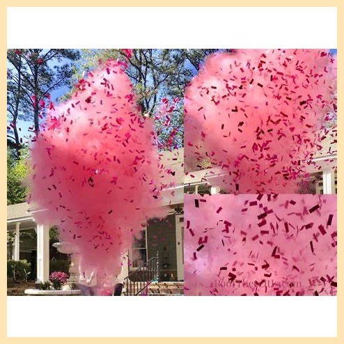 Pink or Blue CONFETTI & POWDER Smoke Poppers Cannon Gender Reveal Color ...