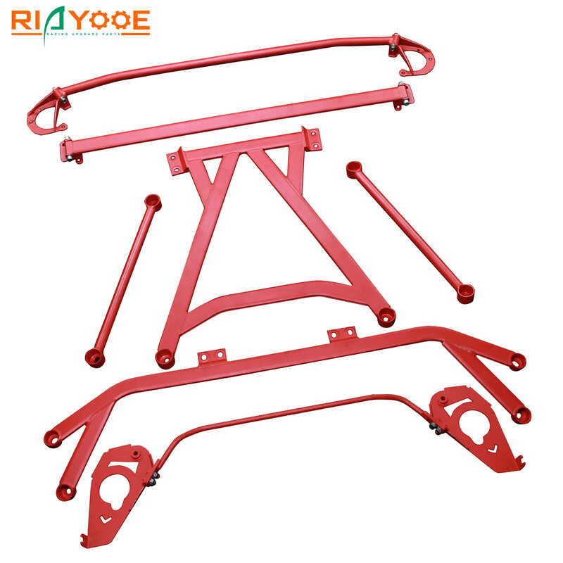 Racing Car Front Chassis Suspension Upper Strut Tie Rear Lower Subframe ...