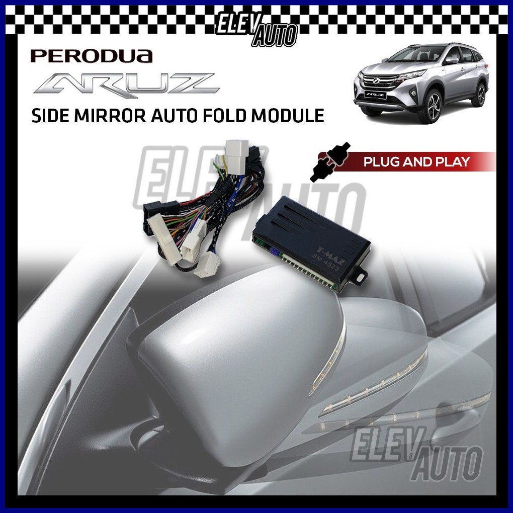 Side Mirror Auto Fold Module PLUG AND PLAY Perodua AruzacXy | Shopee ...