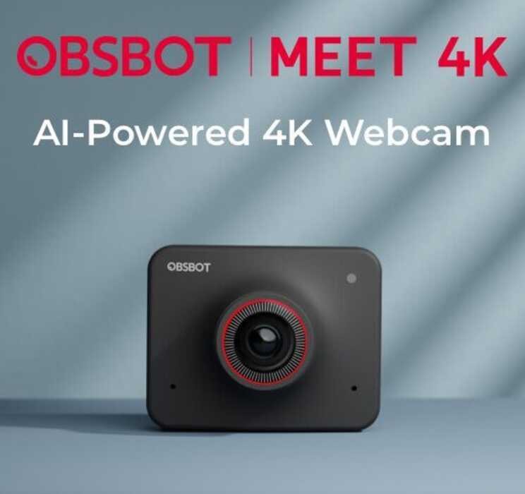 々 OBSBOT Meet AI-Powered 4K Webcam, Video Conference Camera with AI ...