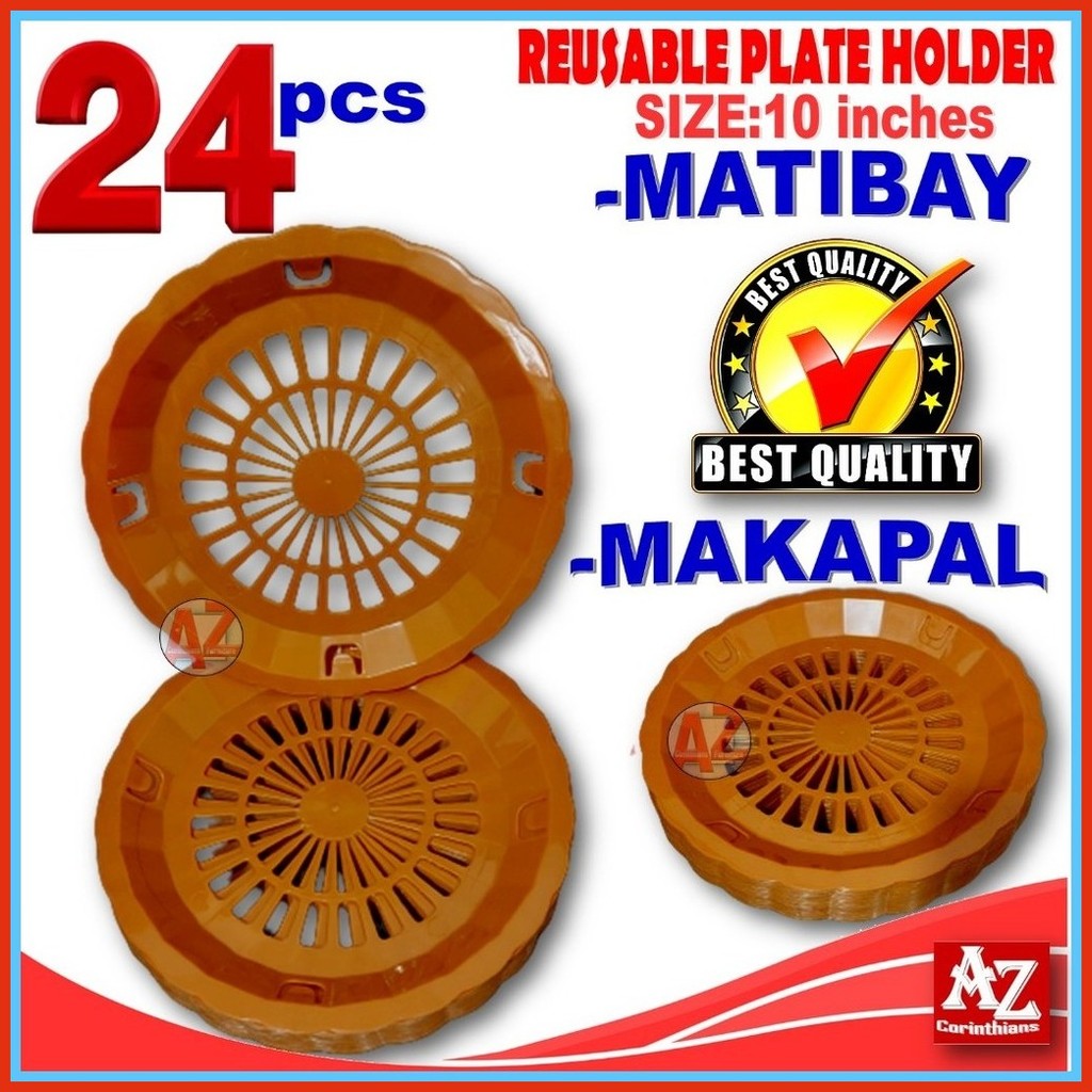 Paper Plate Holder -Reusable 24pcs (MATIBAY , MAKAPAL) | Shopee Philippines