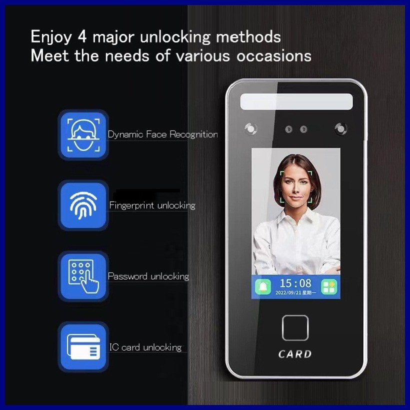 S1000 Biometric Face Recognition Time Attendance Machine System With ...