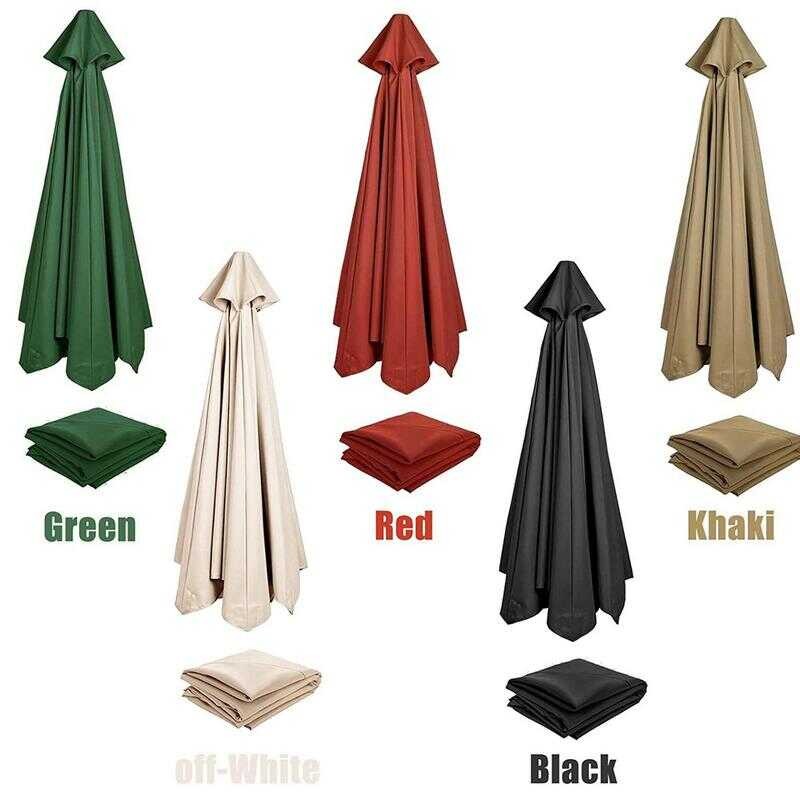 Patio Umbrella Canopy Replacement 9ft-13ft - UV 50+ Polyester Top For Outdoor Use