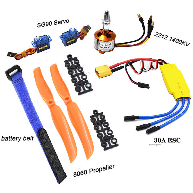 MasYosh A2212 1400KV Brushless Sortie Moteur 30A ESC 8060 Hélice et Vis Ensemble pour RC Avion Quadcopter