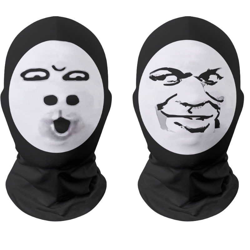 Funny abstract emoji pack mask prank human face mask dragon picture ...