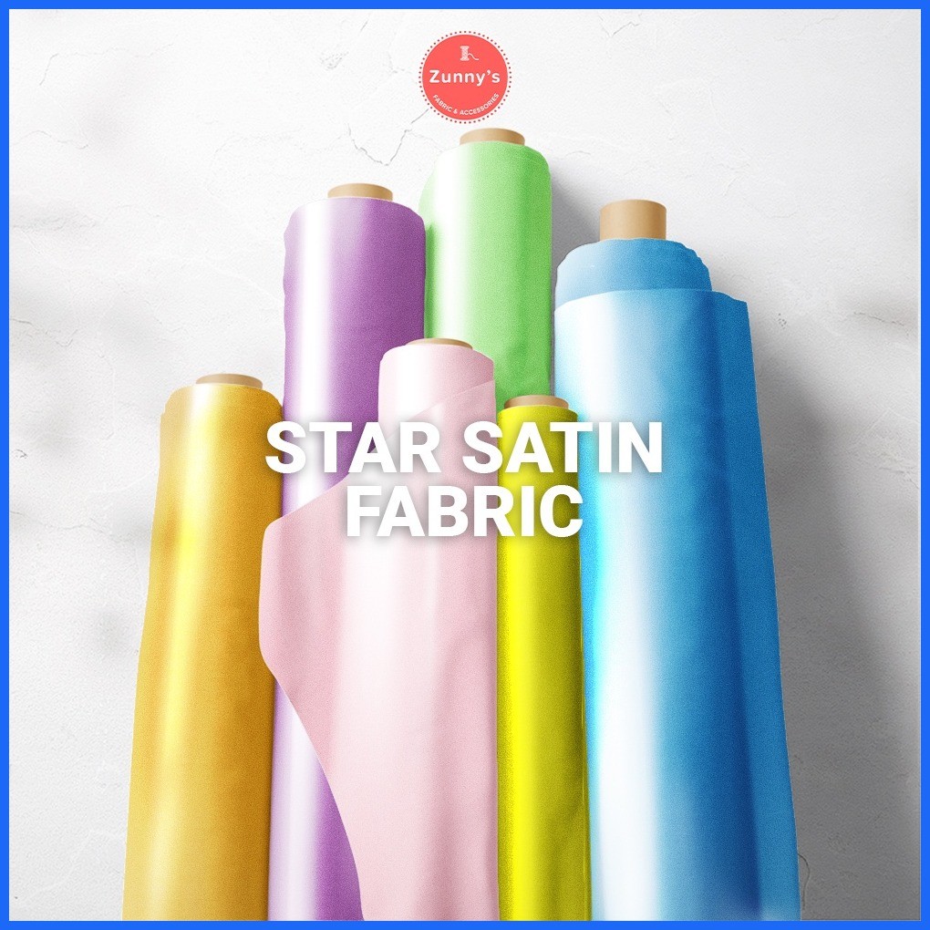 Star Satin Fabric 58-60 width (TELA ONLY) | Shopee Philippines