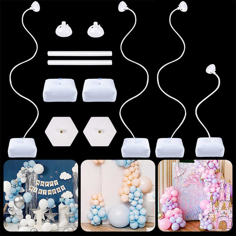 Balloon 3 9A Column Stand With Base Flexible Free Bending Half Balloon ...
