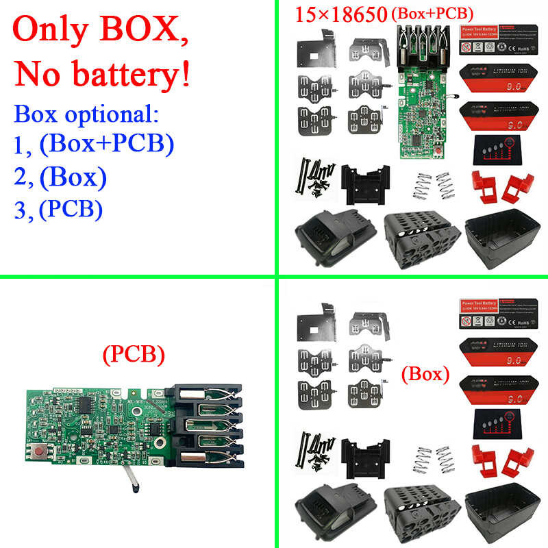 M18-15 Li-Ion Battery Plastic Case PCB Charging Protection Circuit ...